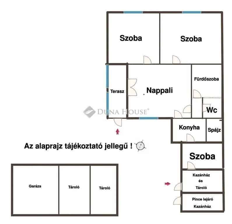 Nagykörösi 110m2-es 4 szobás családi ház eladó