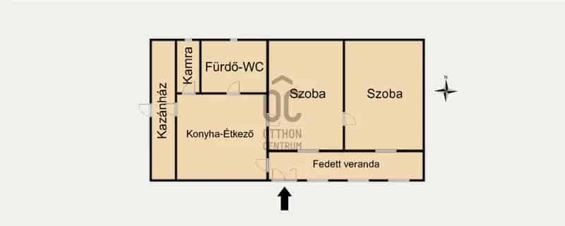 Kislángi családi ház eladó 61 nm 2 szoba