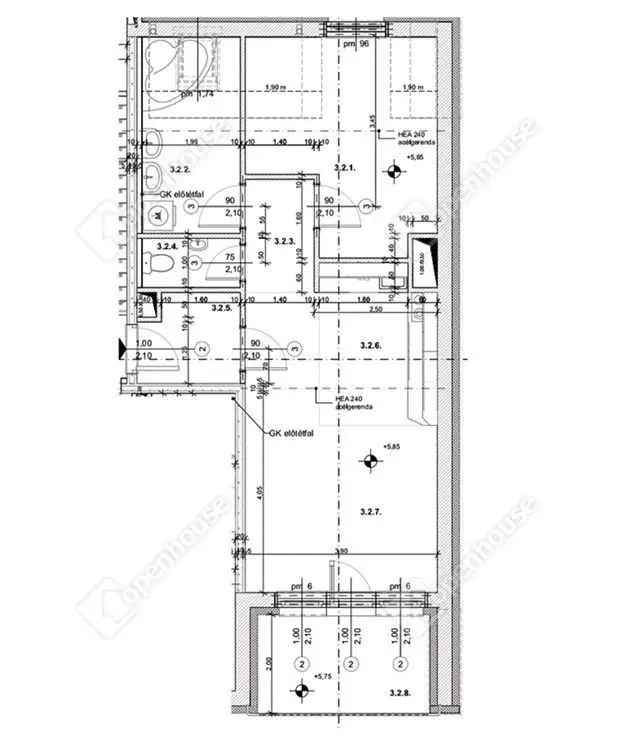 Kapuvári Társasházi Lakás Eladó - 56 nm - Erkély - 2024-es Átadás