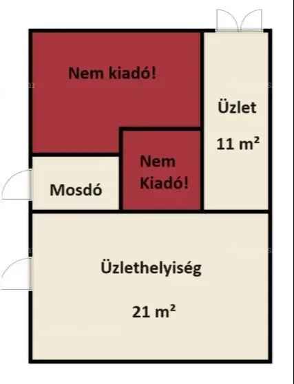 Üzlethelyiség kiadó Miskolc belvárosában alacsony rezsivel