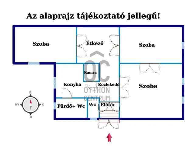 Eladó polgári stílusú lakás Nagykanizsán, 91 nm, saját terasz