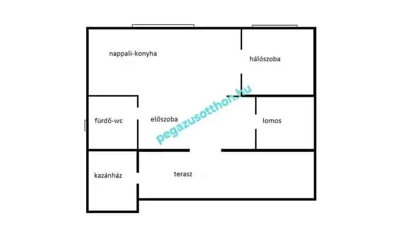 Ózd Szenna 1 hálószobás családi ház eladó