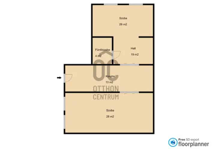Budapest Palotanegyed 90m2 2 szobás bútorozott lakás kiadó