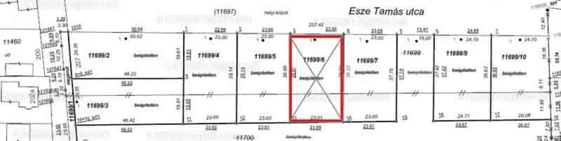 Építési Telek Szolnok Szandaszőlősön 884 m2