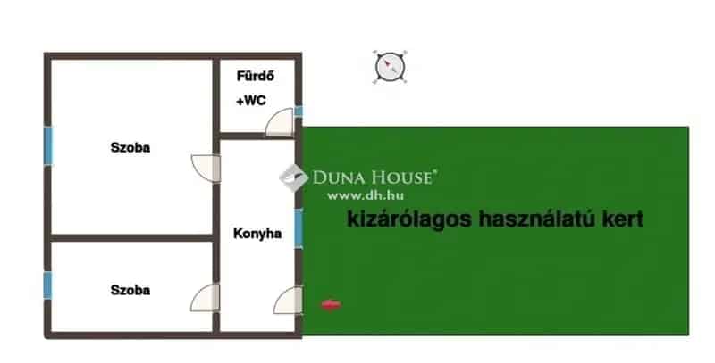 Eladó 2 szobás házrész Monoron saját kertrésszel