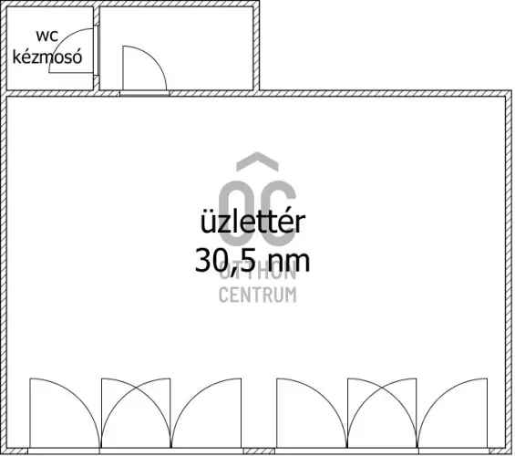 Kiadó kereskedelmi ingatlan Cegléd főút mellett, 30 nm-es üzlethelyiség