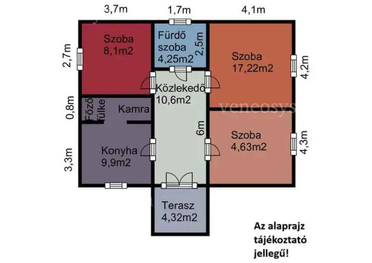Eladó családi ház Sarkadkeresztúron 3 szobával és nagy kerttel