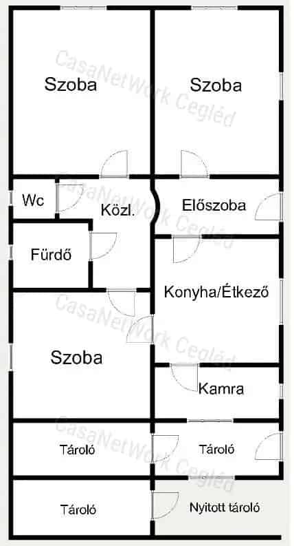 Tiszaföldvár 84 nm-es családi ház eladó