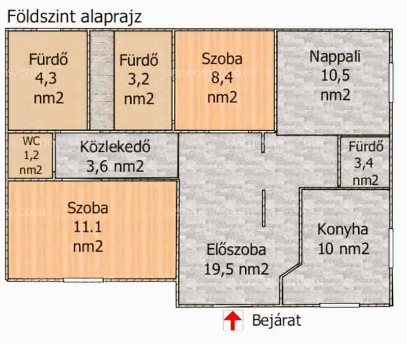 260m2-es 6 szobás családi ház Szigetszentmiklóson eladó
