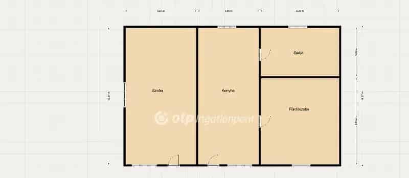 Püspökladány - 61m2 családi ház 510m2 telken eladó