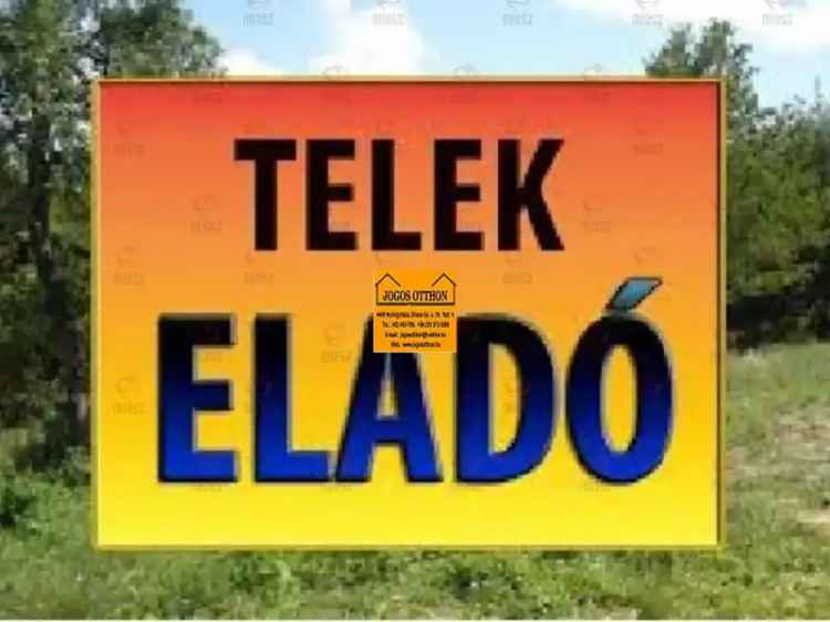 Eladó építési telek Nyíregyháza Sóstóhegyen 1986 nm