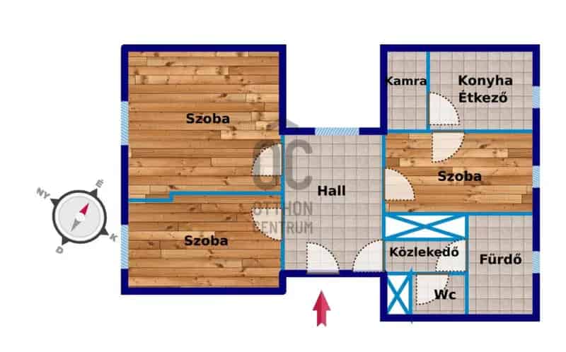 Szombathelyi eladó 3 szobás lakás - Belváros - 75 nm