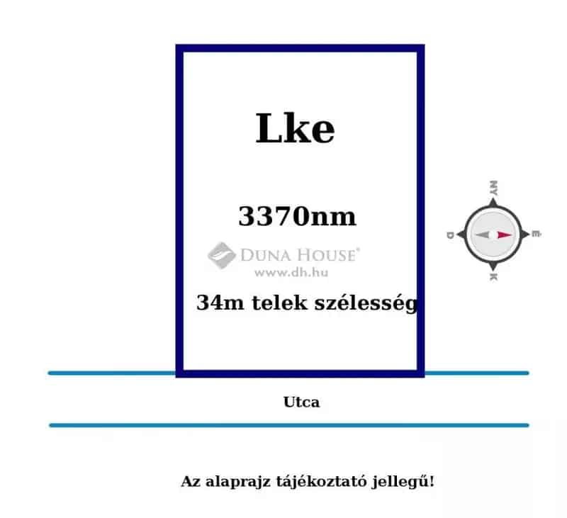 Zalalövői telek eladó - 34m utcafront, 5,5m épületmagasság
