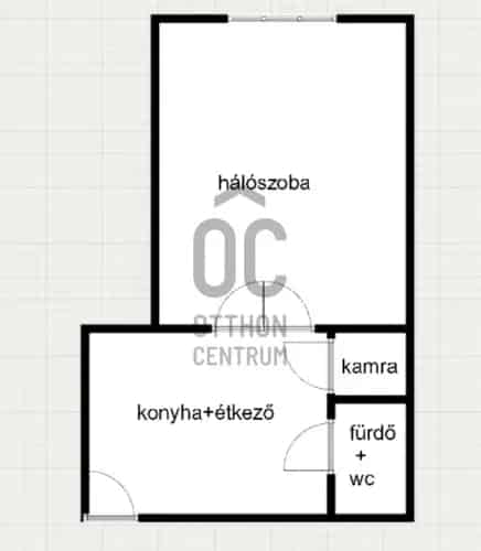 Debreceni házrész eladó belvárosban 39m2 134m2 telekkel