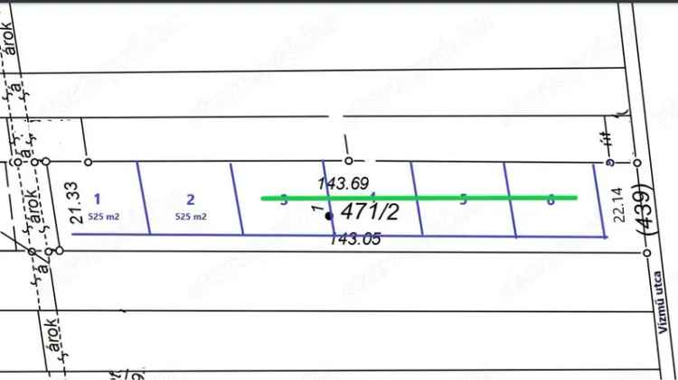 Zamárdi telek eladó - 525 m2 - Balaton közelében