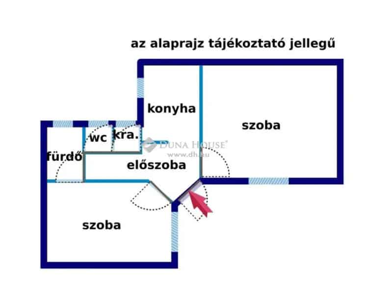 Budapest VI kerulet 59 nm-es 2 szobas lakás eladó