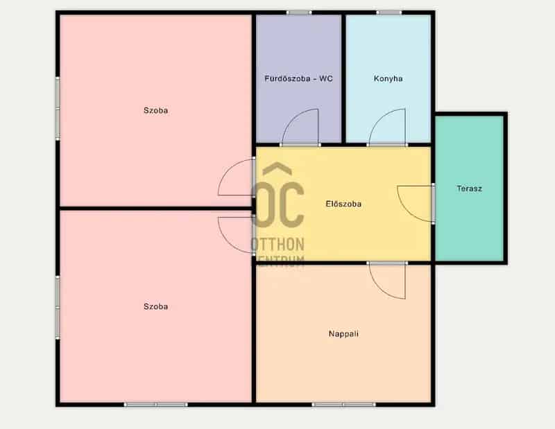 1003 m2-es telken 2 szobás családi ház eladó