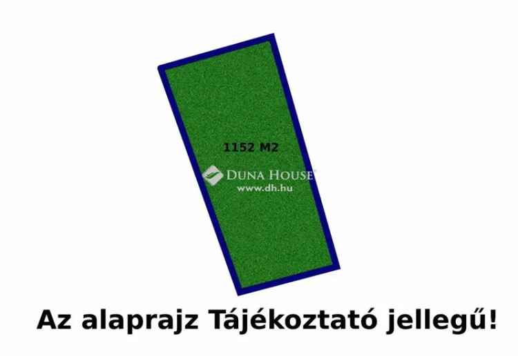 1152 m2-es Telek Eladó Pellérden - Családi Ház vagy Társasház