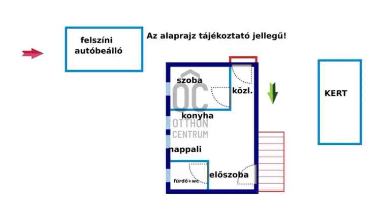 Nagytarcsai eladó lakás felujitva 35nm