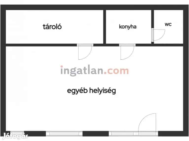 44 nm-es Üzlethelyiség Kiadó Nyíregyháza Belvárosban