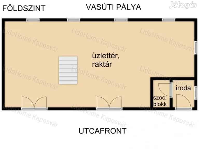 Raktár Dombóváron - Vasútállomáshoz közel - Felújítandó