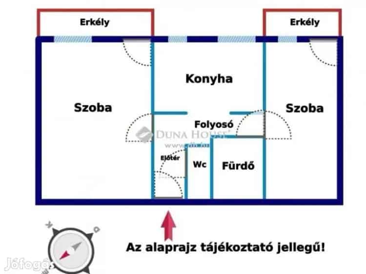 Eladó lakás Nagykanizsán - 2 szoba - 53 nm - Lift - Házközponti fűtés