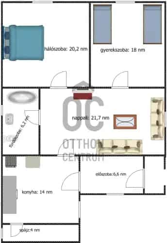 Nyírlövői családi ház eladó - 1421 nm telek