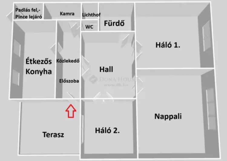 110m2-es Családi Ház XX Keruletben 348m2-es Telken