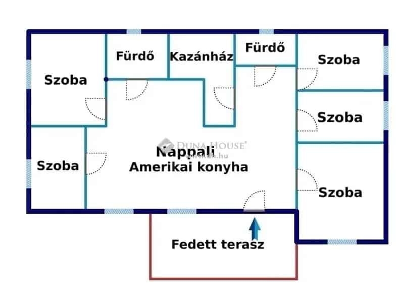 Gyálon 120 nm-es, 5 szobás családi ház eladó