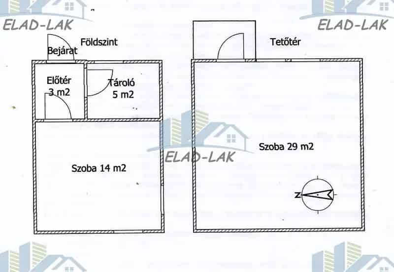 Szombathelyi kiskert 51 nm-es házal eladó