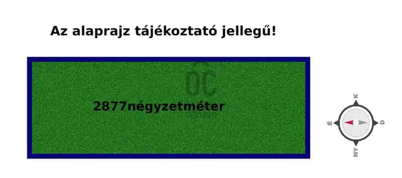 Balatonudvari eladó telek 2877 nm zártkert
