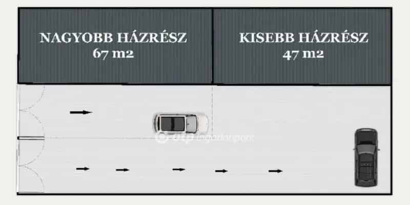 Kiskunlacháza 67m2-es Felújított Ikerházfél Eladó