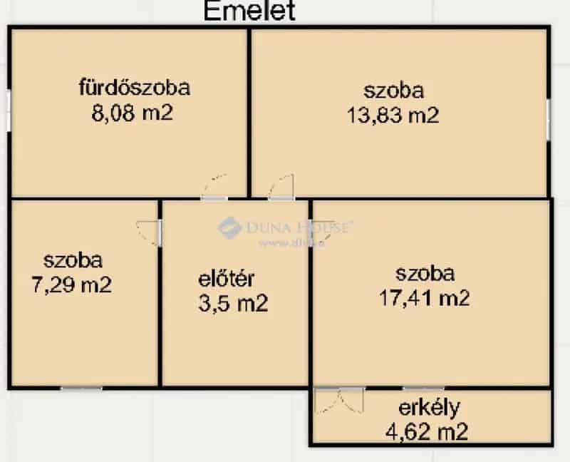 Baktüttösön eladó 4 szobás családi ház 2 garázzsal