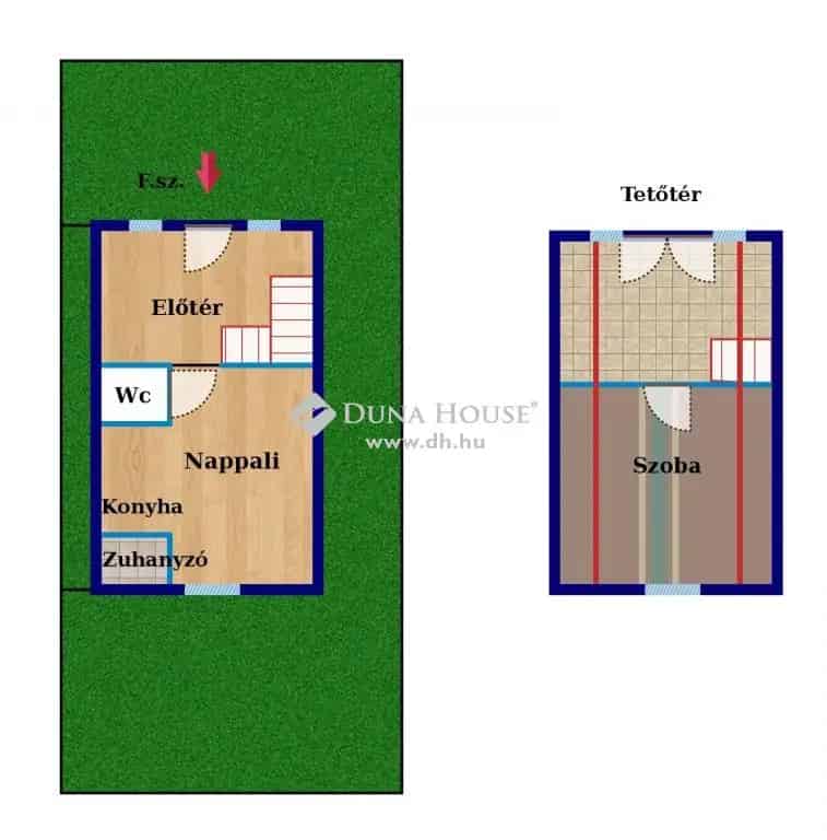 Törökbálint hétvégi ház eladó felújítandó 55m2 480m2 telekkel