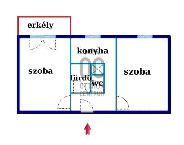 Érdi 2 szobás panel lakás eladó - zöldövezeti környezet