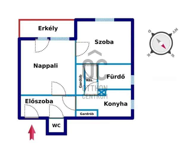 Budapest XVIII kerulet Pestszentlőrinc eladó 2 szobás lakás földszint