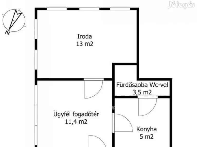Siófok Belváros 32 9 m2-es Iroda Eladó