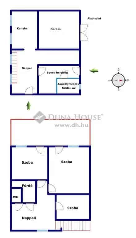 Felujitott 312 m2-es csaladhaz Kisberen ket generacionak is