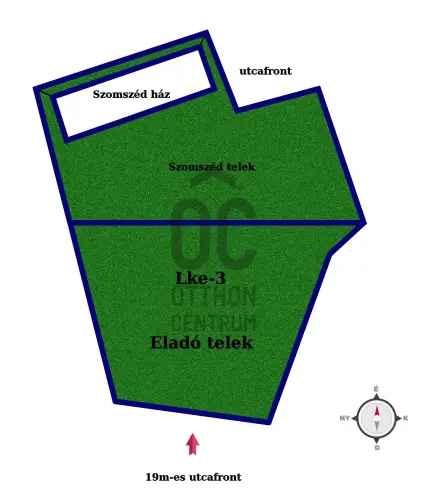 Ráckevei eladó telek 600 m² - családi ház építésére alkalmas