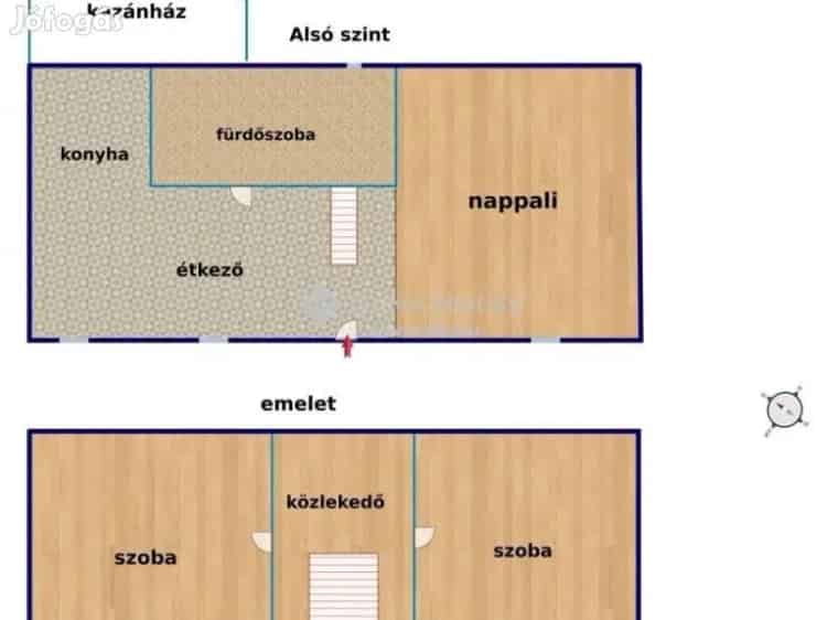 Ráckeve 60 nm-es Nyaraló eladó saját stéggel
