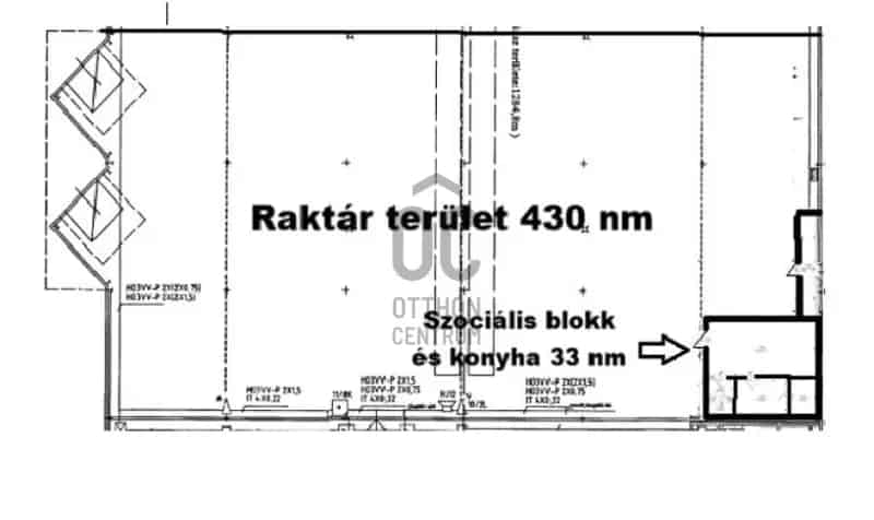 Kiadó Raktár Budapest XXII Kerulet Nagytétény 430 m2 Parkolóval