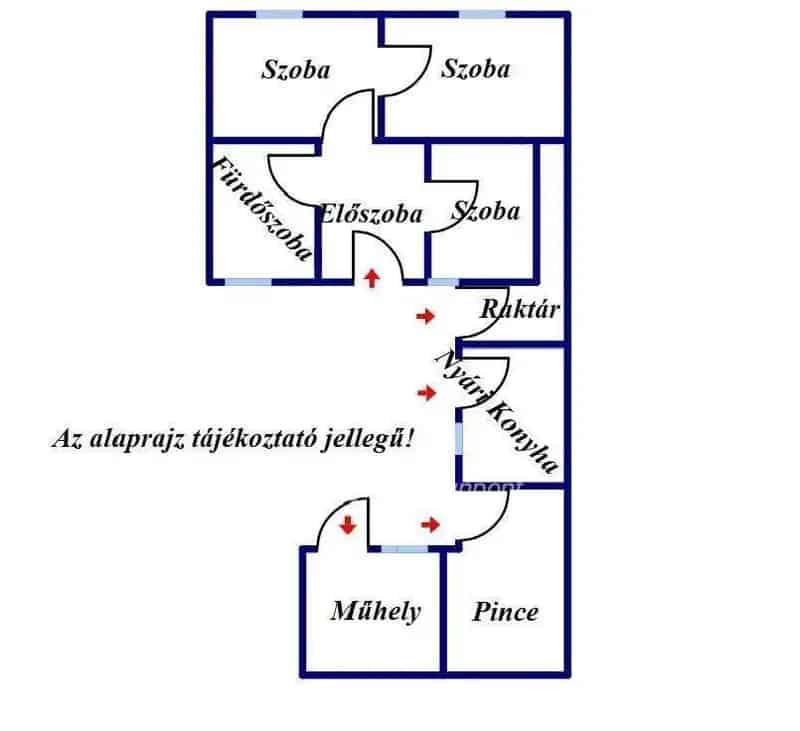 57 m2-es családi ház Forráskúton 40 m2-es melléképülettel