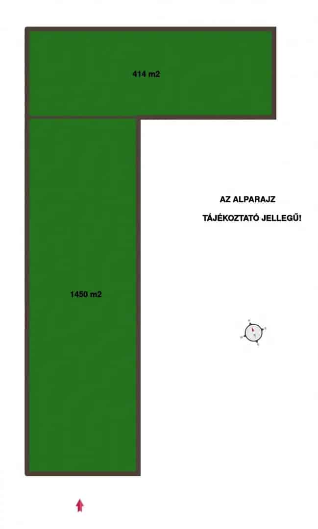 1864 m² Tápióbicske Belterületi Telek Eladó - Gazdálkodás Állattartás Családi Ház