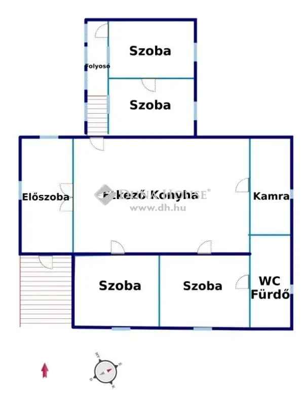 Akár 90 m2-es családi ház eladó 1448 m2-es telken