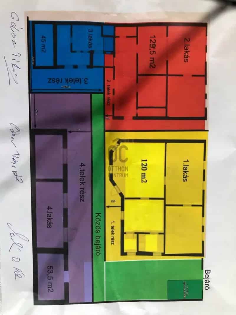 150 nm-es 3 szobás házrész Bókaytelepen