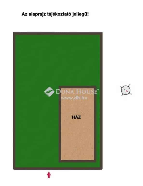 Taksony 540 m2-es Telek 82 m2-es Házzal Eladó