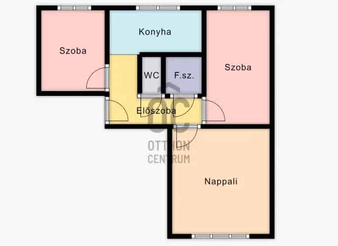 Debreceni eladó 3 szobás panel lakás Fényes udvarban