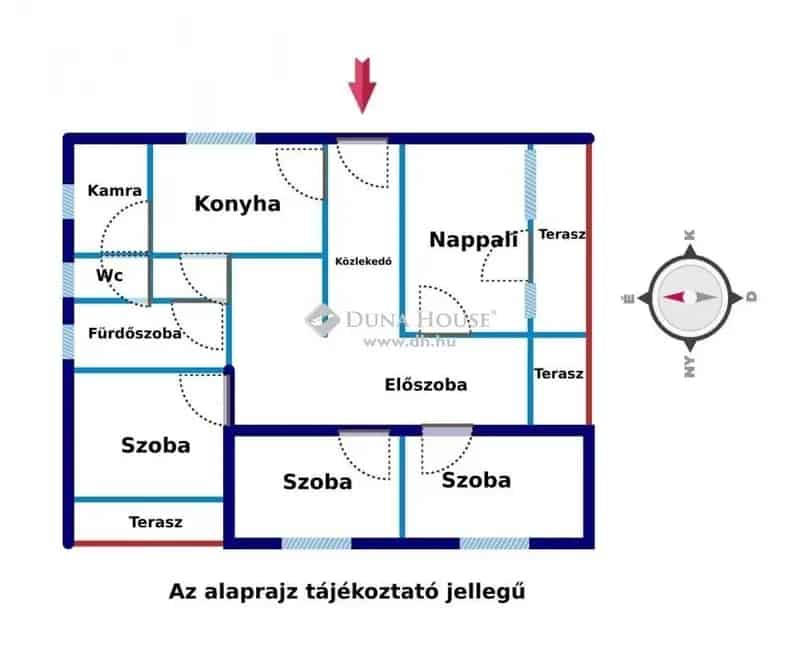 125 nm-es családi ház Felsőszentmártonban - 3 szoba, terasz, melléképület