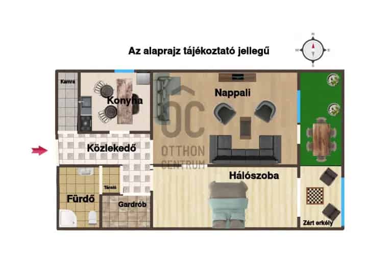 Budapest III kerület panorámás eladó panel 57nm 2 szoba