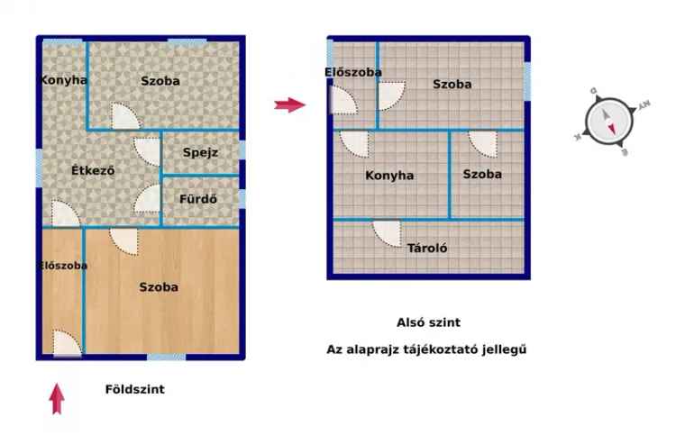 Nagysáp: 2 szintes családi ház eladó garázzsal